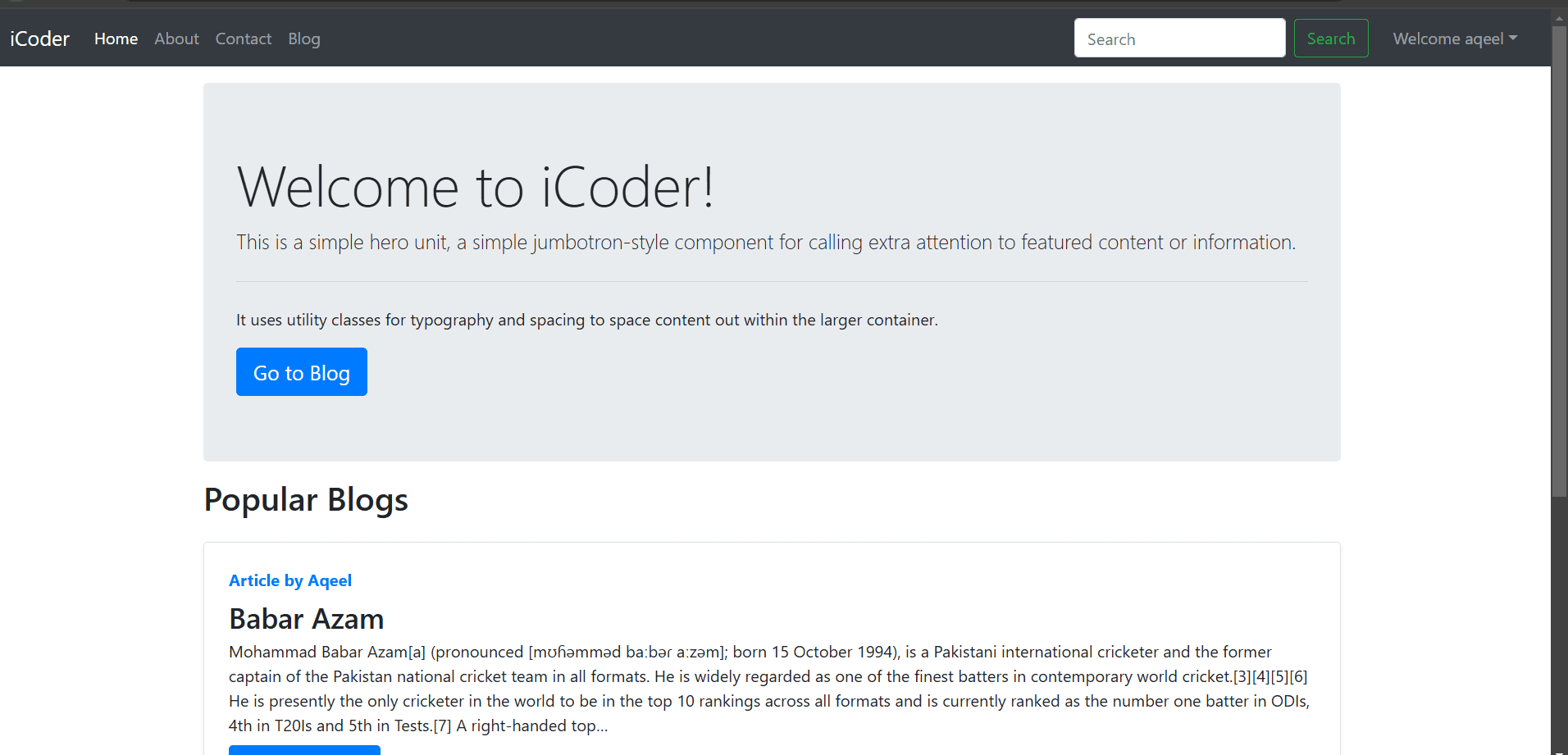 I Coder Blog Post
